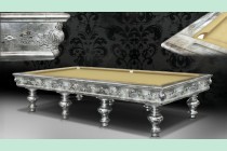 Biliardo Klimt Foglia Argento2